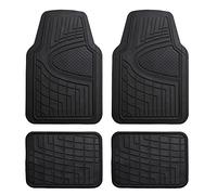 Tappetini per auto, universali, in gomma resistente, adatti alla maggior parte delle auto, SUV e camion, set completo per FH Group F11311BLACK
