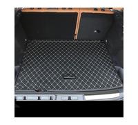 Tappetini per bagagliaio auto Per Citroen DS7 2018 2019 2020 Bagagliaio Di Un'auto In Pelle Zerbino Cargo Liner Tappeto Accessori Interni(Black black wire)