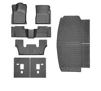 Tappetini Per Bagagliaio Auto Per Dodge Per Durango 2016-2024 6/7 Posti Tappetino Schienale Auto TEP Bagagliaio Antiscivolo Impermeabile Tutte Le Stagioni Vasca Baule(6 seat-7pcs)
