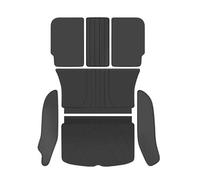 Tappetini per bagagliaio auto Tappetini per bagagliaio in pelle adatti per Tesla Model Y Juniper 2021-2025, completamente rivestiti, impermeabili e antiscivolo.(Black)