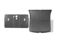 Tappetini Per Bagagliaio Per Tesla Per Model Y 2021-2024 Tappetino Protettivo Per Schienale Sedile Posteriore, Cuscinetti Interni Anti-calci Proteggi Bagagliaio(Trunk mat 4pcs)