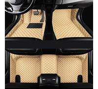 Tappetini per bagagliaio Tappeti Tappetini Anti-sporco In Pelle Tappetini Per Auto Personalizzati Full Surround Copertura Per Fiat Per Topolino 500 2012 2011 Tappetino per auto tutte stagioni(Beige)