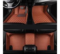 Tappetini per bagagliaio Tappeti Tappetini Anti-sporco In Pelle Tappetini Per Auto Personalizzati Full Surround Copertura Per Fiat Per Topolino 500 2012 2011 Tappetino per auto tutte stagioni(Marrone)
