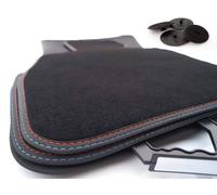Tappetini per BMW X1 F48 Premium Velluto Tappetini Doppia Cucitura Rosso Blu ...