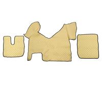 Tappetini per camion copricostume beige in ecopelle per IVECO STRALIS HI-WAY ...