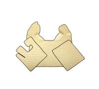 Tappetini per camion in ecopelle beige per DAF XF 105 manubrio sinistro cambi...