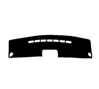 Tappetini per Console Centrale Adatto per Dodge Journey 2009~2013, Tappetino per cruscotto auto in pelle scamosciata, con parasole, LHD RHD.(Black edging LHD)