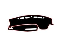 Tappetini per Console Centrale Adatto per Dongfeng DFSK Fengon Glory 580 2016-2021 LHD RHD Tappetino per cruscotto auto(Red RHD High NAV)