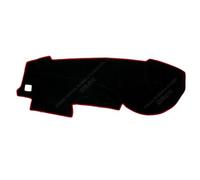 Tappetini per Console Centrale Adatto per Nissan SYLPHY 2006~2011 Parasole per cruscotto auto LHD, in pelle scamosciata, per auto.(Red edging LHD)