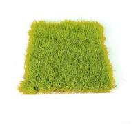 Tappetini per erba artificiale, quadrati in plastica, 11,5 x 1,5 cm, in miniatura, per fai da te, giardino delle fate fai da te, decorazione per casa delle bambole, impermeabile, piastrelle verdi e