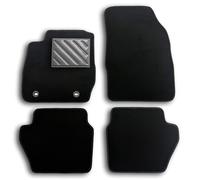 Tappetini per Ford Fiesta VI MK6 2008-2011 BOTTONE OVALE, antiscivolo, battitacco in gomma rinforzato