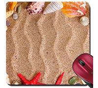Tappetini per Il Mouse, Beach with A Lot of Seashells And Starfishes Tappetino da Gaming Ergonomico Gaming Mousepad Lavabile Gaming Tappetino Mouse per Notebook Laptop 25X30Cm