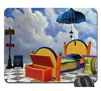 Tappetini per Il Mouse, Curious Mad Hatter Wonderland Magical Tappetini per Il Mouse da Gioco Pratica Tappetini Mouse Liscia Gaming Pad per Gaming Ufficio 25X30Cm