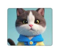 Tappetini per Il Mouse Cute Clothes Cat 25X30Cm Soffice Mouse Pad Durevole Mousepad per Gioco Computer