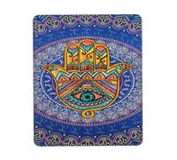 Tappetini per Il Mouse da Gioco, Culture Hebrew Hamsa Art Evil Eye Tappetino Mouse Pad Antisfilacciamento Mousepad Base in Gomma Tampone per Mouse per Gaming Computer 25X30Cm