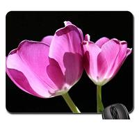 Tappetini per Il Mouse da Gioco, Lila Transparent Purple Flower Flower Bright Tappetino Mouse Pad Antipolvere Tappetini Mouse Ergonomico Tappetino per Il Mouse da Gioco per Gaming Casa 25X30Cm