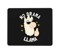 Tappetini per Il Mouse da Gioco, No Drama Llama Tappetino Mouse Gaming Confortevole Gaming Mousepad Base in Gomma Tappetini Mouse per Casa Gaming 25X30Cm