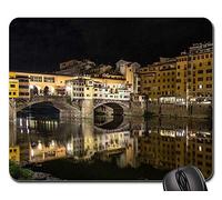 Tappetini per Il Mouse da Gioco, Ponte Vecchio Florence Tuscany Italy Architecture Tappetino per Il Mouse da Gioco Pratica Tappetini Mouse Antiscivolo Gaming Mousepad per Gaming 25X30Cm
