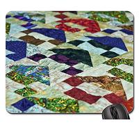 Tappetini Per Il Mouse Da Gioco, Quilt Cozy Home Charming Peaceful Quilted Tampone Per Mouse Liscia Gaming Mousepad Bordi Cuciti Tappetini Per Il Mouse Per Gaming Casa 25X30Cm