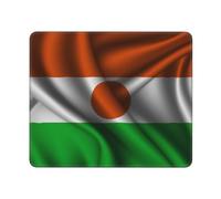 Tappetini per Il Mouse da Gioco, Silk Style Flag of Niger Tappeto Mouse Confortevole Tappetino Mouse Antisfilacciamento Gaming Tappetino Mouse per Notebook Casa 25X30Cm