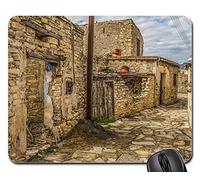 Tappetini per Il Mouse, House Old Architecture Abandoned Stone Damaged Mouse Pad Ergonomico Tappetino Mouse Personalizzato Gaming Mousepad per Notebook Laptop 25X30Cm