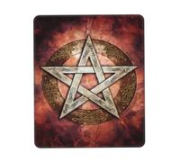 Tappetini Per Il Mouse, The Triple Moon Goddess Wiccan Pentagram Symbol Tappetini Per Il Mouse Da Gioco Ergonomico Mousepad Antipolvere Tappetino Per Mouse Per Gaming Ufficio 25X30Cm