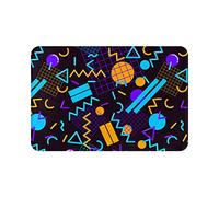 Tappetini per interni ed esterni Tappetini per porte con geometria a griglia retrò Tappetino per porta antisporco Tappetini super assorbenti Tappetini per porte resistenti alle macchie in microfibra