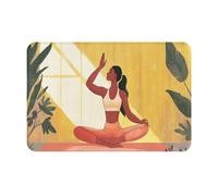 Tappetini per la casa, incantevole donna yoga, per gli amanti dello yoga, zerbino creativo, moquette interna lavabile, decorazione per interni, tappeto per soggiorno, ufficio, studio, grotta della don