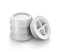 Tappetini per lavatrice Cuscinetti Vibranti In Gomma for Lavatrice Multicolor 4,5x6,5x2cm Confezione Da 1 O 4(4pcs White)