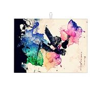 Tappetini per lavello retrò con personalità, poster illustrativo per lavello in acciaio inossidabile, design con lettere ispiratrici, tappetino da bar per la casa, GIF grande, 18 x 24 pollici