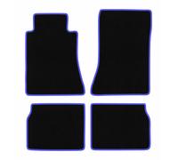 Tappetini per Mercedes E W124 1984-1997 berlina/station wagon 4pz Nero/Blu