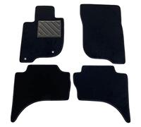 Tappetini per Mitsubishi L200 Double Cab 2006-2014- Restyling 2014- Su misura, antiscivolo, battitacco in gomma rinforzata, bottoni di fissaggio