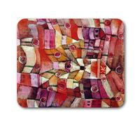 Tappetini per mouse con motivi espressionisti astratti di Paul Klee (Rose Garden)