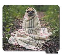 Tappetini per mouse - Pug Dog Pet Puppy Cute Wrapped Blanket