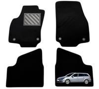 Tappetini Per Opel Astra H/GTC/SW dal 2004 al 2009, Su Misura, 4 Pezzi | Tappetini Auto in Gomma su Misura, Battitacco Rinforzato, Velcro Antiscivolo e Bottoni di Fissaggio
