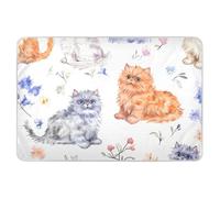 Tappetini per pannolini bianchi con gatti Selkirk Rex, altamente assorbenti, per letto, delicati sulla pelle, per bambini, 132,1 cm di lunghezza x 86,4 cm di larghezza per colchones orines
