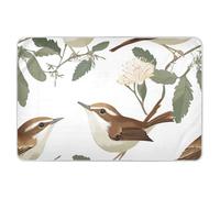 Tappetini per pannolini riutilizzabili extra large bianchi e marroni morbidi assorbenti per imparare a usare il vasino, per bambini, 132,1 cm di lunghezza x 86,4 cm di larghezza