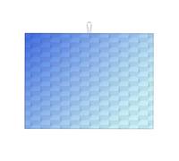 Tappetini per piatti blu, linea a reticolo geometrico, moderni, ad asciugatura rapida, grandi, 18 x 24 pollici