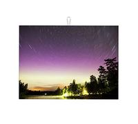 Tappetini per piatti con paesaggi, tramonto e notte, per bancone, facili da asciugare, grandi 18 x 24 pollici