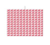 Tappetini per piatti rosa, linea geometrica a traliccio, moderni, lavabili in lavatrice, grandi, 18 x 24 pollici