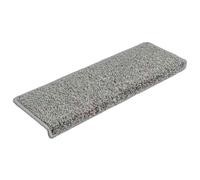 Tappetini per scale 20 pz 65x21x4 cm Grigio Bordo rettangolare
