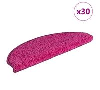 Tappetini per scale 30 pz 65x21x4 cm rosa semicircolari grandi