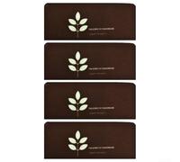 Tappetini per scale con effetto luminoso, design antiscivolo e resistente all'usura, per gradini in legno, riduzione del rumore per una vita più tranquilla (4 pezzi)