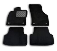 Tappetini per Seat Leon III dal 2012- su Misura, Antiscivolo, battitacco gomma rinforzato e bottoni di ancoraggio