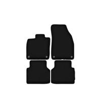 Tappetini Per Skoda Per Enyaq IV SUV Set 4 Pz Nero Antiscivolo Clip Velour Tappetini Auto