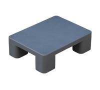 Tappetini resistenti all'umidità, pallet in plastica, basi rialzate per magazzini, piattaforme, cartone di plastica, tappetini impilabili, carrelli elevatori, pallet logistici (grigio, 60 x 50 x 12 cm