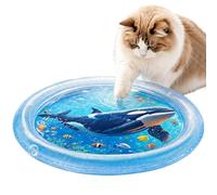 Tappetini Rinfrescanti D'Acqua Per Gatti Da Interno 64,8 X 64,8 Cm | Tappetino Sensoriale ad Acqua Attività di Esercizio Fisico e Arricchimen