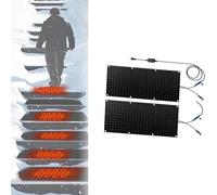Tappetini riscaldanti for esterni anti-neve - Tappetini riscaldanti for vialetti e ingressi con cavo di alimentazione for la rimozione della neve invernale (5 pezzi 15,7x63 pollici)(40x200cmx2Pcs)