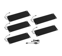 Tappetini riscaldati per sciogliere la neve e il ghiaccio velocità di scioglimento della neve di 3 pollici/ora gomma antiscivolo per la rimozione della neve invernale,5pcs,152.4 × 76.2 cm