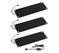 Tappetini riscaldati per sciogliere la neve tappetini riscaldati antiscivolo con cavo di alimentazione neve e ghiaccio per scale esterne invernali gradini ingressi,3pcs,96.5 × 27.9 cm